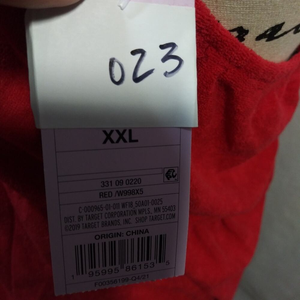 Wild Fable Red Towel Terry Romper Halter Beach Cover Casual Size JR L XXL - Picture 7 of 12
